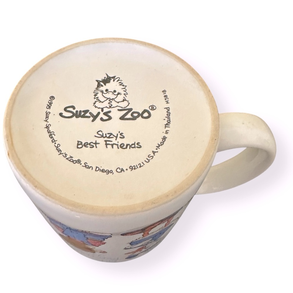 Vintage Suzie’s Zoo “BEST FRIENDS” Coffee Mug Cup 1995 - Picture 4 of 4